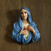 Mary Plaque Lightweight Fiberglass Resin Indoor Church