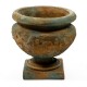 Rough Leaf Urn 16in. - Fiber Stone Resin - Indoor/Outdoor Statue -  - FS0110