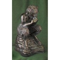 Sitting Pan 12in. - Fiberglass Resin - Indoor/Outdoor Statue