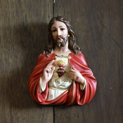 Jesus Plaque Fiberglass Indoor Church Statue/Sculpture -  - F7050RLC