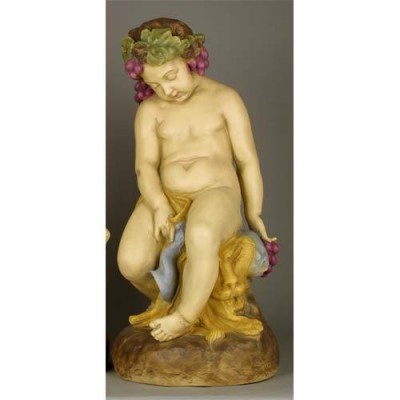 Como Cherub / Lion - Fiberglass - Indoor/Outdoor Garden Statue -  - AK233-L