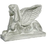 Sphinx Harot 15in. - Fiberglass Resin - Indoor/Outdoor Garden Statue