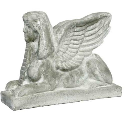 Sphinx Harot 15in. - Fiber Stone Resin - Indoor/Outdoor Garden Statue -  - FS0053