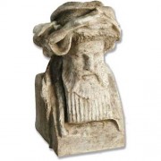 King Richard Head 11in. - Fiberglass Resin - Indoor/Outdoor Statue
