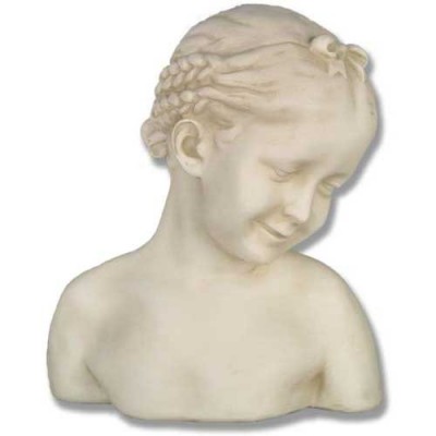 Smiling Girl 13in. High - Fiberglass - Outdoor Statue -  - F175
