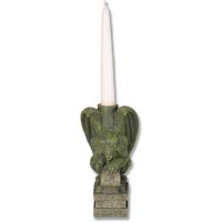 Brent Max Candleholder Fiber Stone Indoor/Outdoor Garden Statue
