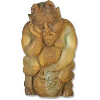 Hungover Bacchus 15in. Fiberglass Indoor/Outdoor Garden -  - F012
