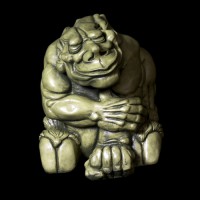 Winston Gargoyle Medium 7in. - Fiberglass Resin - Outdoor Statue