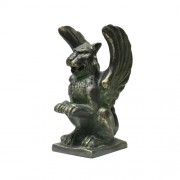 Defending Griffin 10 Fiber Stone Indoor/Outdoor Garden Statue