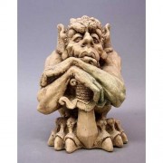 Crusader Gargoyle With Sword - Fiberglass Resin - Outdoor Statue