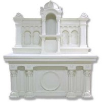 Altar Grand 75in. (Top & Bottom) - Lightweight Fiberglass Resin - Outdoor Statue