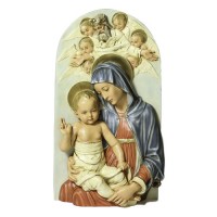 Mother And Child Heaven 38in. Lightweight Fiberglass Resin Indoor Church Statue