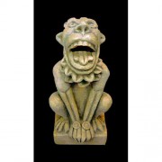 Howling Beast 23in. Fiberglass Resin - Indoor/Outdoor Garden Statue
