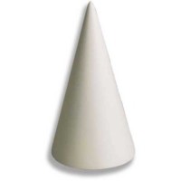 8in. Tall Cone - Fiberglass Resin - Indoor/Outdoor Statue/Sculpture