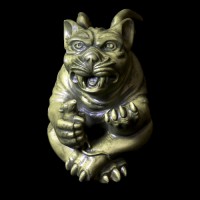 Mouse Catcher Gargoyle 8in. - Fiberglass Resin - Indoor/Outdoor Statue Mouse Catcher Gargoyle 8in. - Fiberglass Resin - Indoor/Outdoor Statue