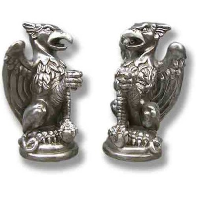 Griffin Candleholder Set/2 - Fiberglass - Indoor/Outdoor Statue -  - T35699S