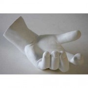 Male Left Hand 11in. Long - Fiberglass Resin - Indoor/Outdoor Statue