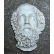 Homer Wall Mounted Face - Fiberglass Resin - Indoor/Outdoor Garden Statue/Sculpture Homer Wall Mounted Face - Fiberglass Resin - Indoor/Outdoor Garden Statue/Sculpture