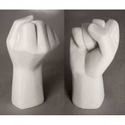 Blocked Fist for Office Desk / Shelves - Fiberglass Resin - Indoor/Outdoor Statue/Sculpture