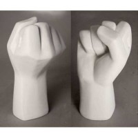 Blocked Fist for Office Desk / Shelves - Fiberglass Resin - Indoor/Outdoor Statue/Sculpture