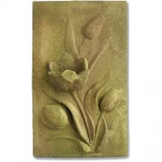 Tulip Plaque 17.5in. Fiberglass Resin In/Outdoor Wall Mount
