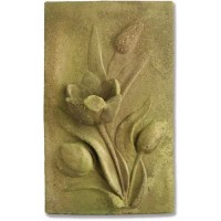 Tulip Plaque 17.5in. Fiberglass Resin In/Outdoor Wall Mount