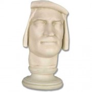 Lorenzo De Medici 15.5in. Tuff - Fiberglass Resin - Outdoor Statue