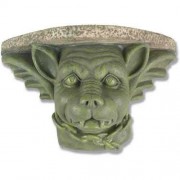 Gargoyle Head Bracket 13in. Fiberglass Resin Indoor/Outdoor Statue