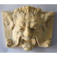 Greenman Frank Plaque 11in. - Fiberglass Resin - Indoor/Outdoor