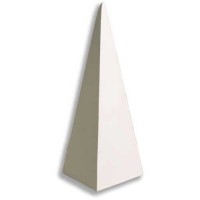 Triangular Pyramid - Fiberglass Resin - Indoor/Outdoor Garden Statue