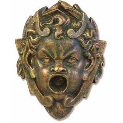 Perche Face - Fiberglass - Indoor/Outdoor Statue/Sculpture - - HF6884 Perche Face - Fiberglass - Indoor/Outdoor Statue/Sculpture - - HF6884