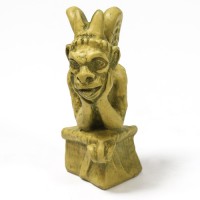 Spitting Gargoyle Small 6in. High - Fiberglass Resin - Outdoor Statue