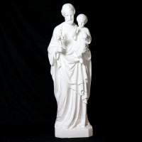 Saint Joseph And Child 49in. High  Lightweight Fiberglass Resin Indoor/Outdoor Garden