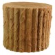 Stump Stool 17 Inch Fiber Stone Resin Indoor/Outdoor Statue/Sculpture -  - FS8232