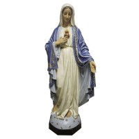 Mary W/ Hand Outstretched 65" - Lightweight Fiberglass Resin Indoor/Outdoor Statue Mary W/ Hand Outstretched 65" - Lightweight Fiberglass Resin Indoor/Outdoor Statue