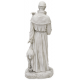 St. Francis petting Deer Fiberglass Indoor/Outdoor Garden -  - F2331