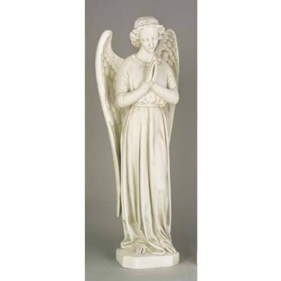 Angel In Cari - Pray - 25in. - Fiberglass - Outdoor Statue -  - F7385