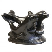 Dolphins Swimming - Fiberglass Resin Indoor/Outdoor Garden Statue