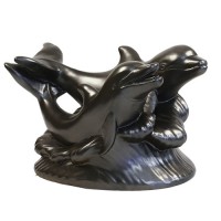 Dolphins Swimming - Fiberglass Resin Indoor/Outdoor Garden Statue