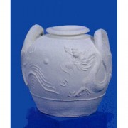 Dragon Patio Urn 28in. - Fiberglass Resin - Indoor/Outdoor /Sculpture