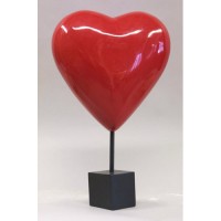 Valentine Heart On Pole 14x14in. Heart Only - Fiberglass Resin - Statue