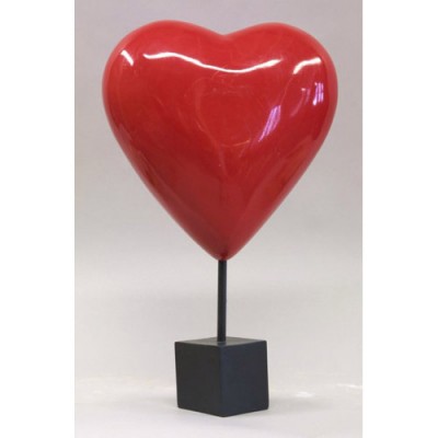 Valentine Heart On Pole 14x14in. Heart Only - Fiberglass - Statue - - F6815 Valentine Heart On Pole 14x14in. Heart Only - Fiberglass - Statue - - F6815