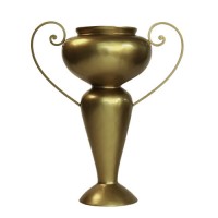 Abraham Urn W/Iron Handle 36 Fiberglass Resin Indoor/Outdoor Garden / Patio Statue