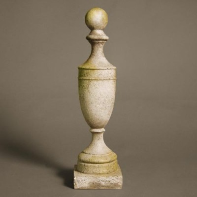 Baldwin Finial - Fiber Stone Resin - Indoor/Outdoor Statue/Sculpture -  - FS00396