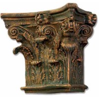 Corinthian Pilaster Top - Small - Fiberglass Resin - Outdoor Statue