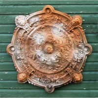 Intorno Medallion Plaque 35in. Fiberglass Resin Indoor/Outdoor