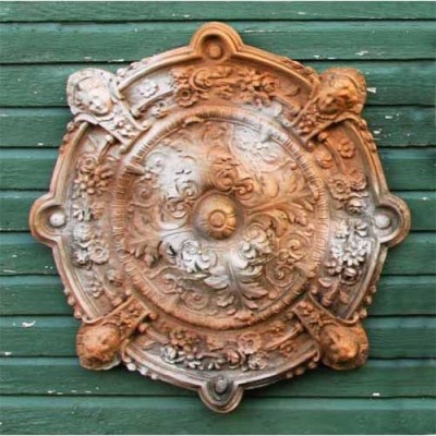 Intorno Medallion Plaque 35in. Fiberglass Indoor/Outdoor Statuary -  - F7613