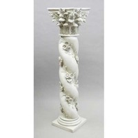 Twisted Rose Stand Pedestal Statue Display Base/Riser 39in. Lightweight Lightweight Fiberglass Resin