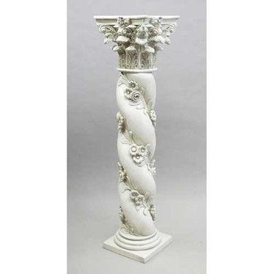 Twisted Rose Riser Stand Pedestal Statue Base 39in. Fiberglass Resin - - F97039 Twisted Rose Riser Stand Pedestal Statue Base 39in. Fiberglass Resin - - F97039