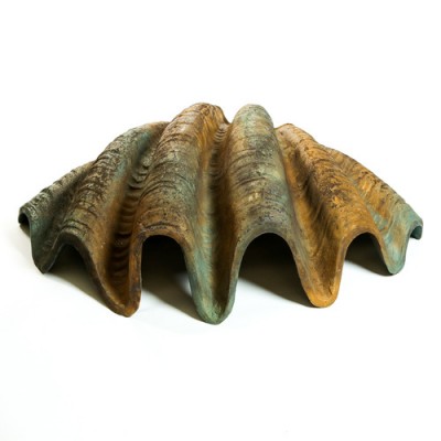 Atlantic Clam - Large 49in. Wide Fiber Stone Resin In/Outdoor Statue -  - FS8016